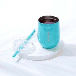 NEW Corkcicle Wine Tumbler with Silicone Straw